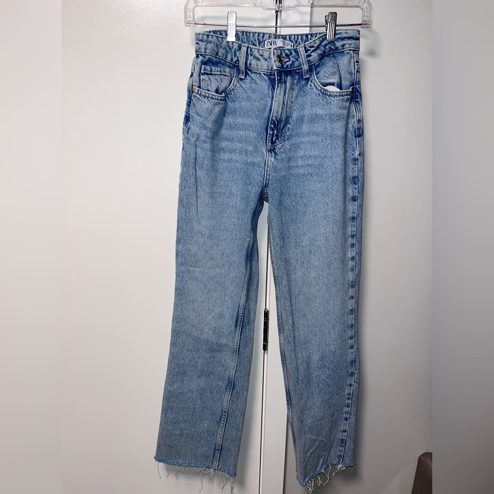 Zara Classic Straight Women Jeans - Light Blue